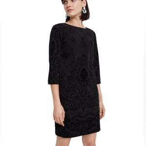 NWT Desigual black beaded dress